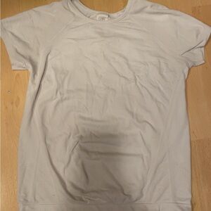Athleta White Short Sleeve Top